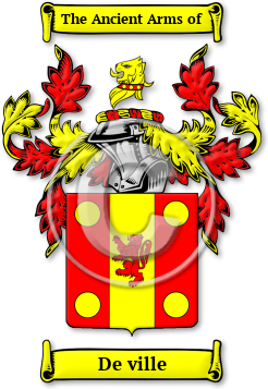De ville Family Crest Download (jpg) Legacy Series - 150 DPI